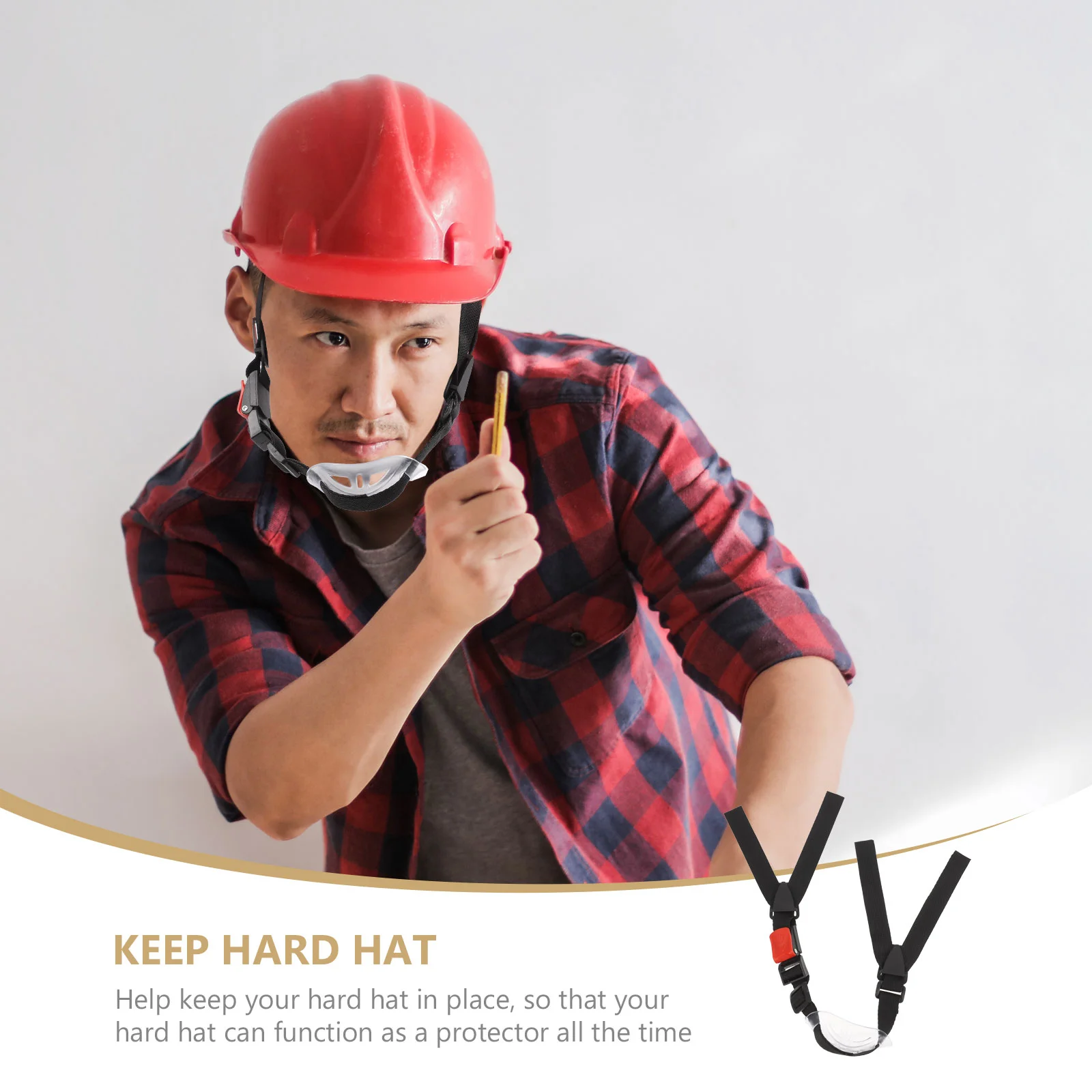 2 Pcs Strap Construction Chin Safety Hard Hat Accessory Belt for Universal