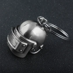 Game Playerunknowns Battlegrounds Keychain PUBG Level 3D Helmet Pendant Key Chain for Women Men Cosplay Keyring  Jewelry