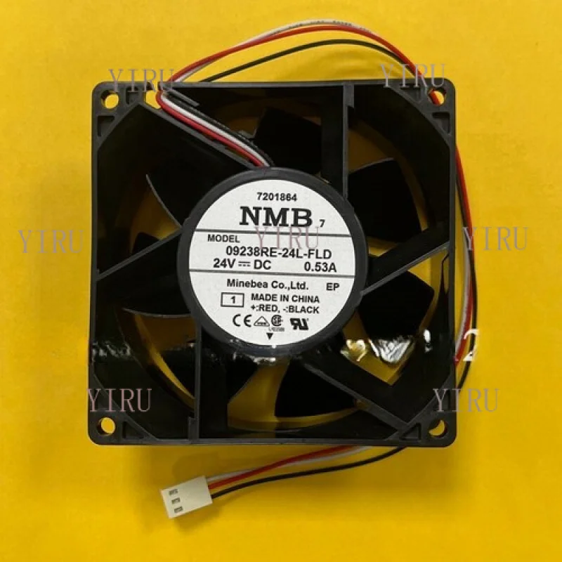 

L for NMB 09238RE-24L-FLD DC24V 0.53A 9238 9CM 3-Pin Inverter Cooling Fan