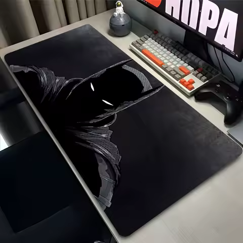 Anime Mouse Pad Gamer Computer Accessories Office Desk Mat B-batman 900x400 Playmat Gaming Office Deskmat Mousepad Large Carpet