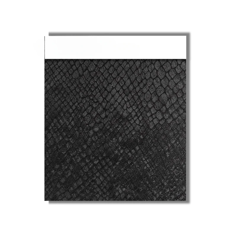 Black Snake Skin Jacquard Fabric Serpentine Jacket Skirt Pants Clothing Designer Fabrics Cloth for Diy Sewing Material