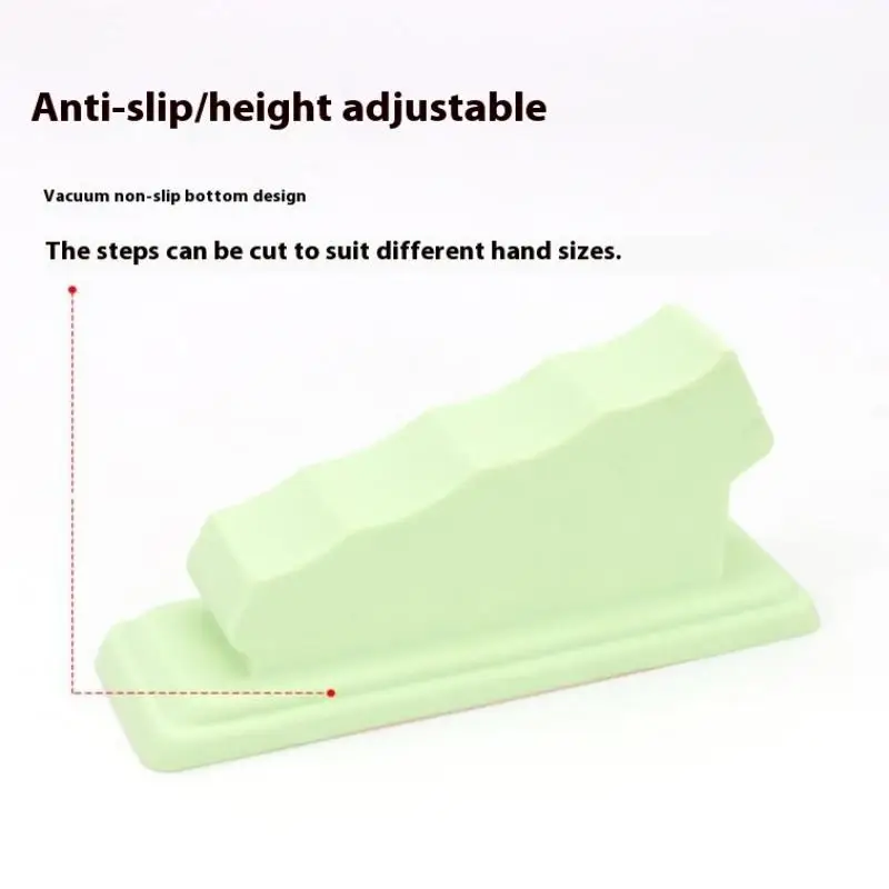 1 pezzo di supporto per dito per nail art, base per allenamento in silicone per principianti, set di strumenti per manicure domestico