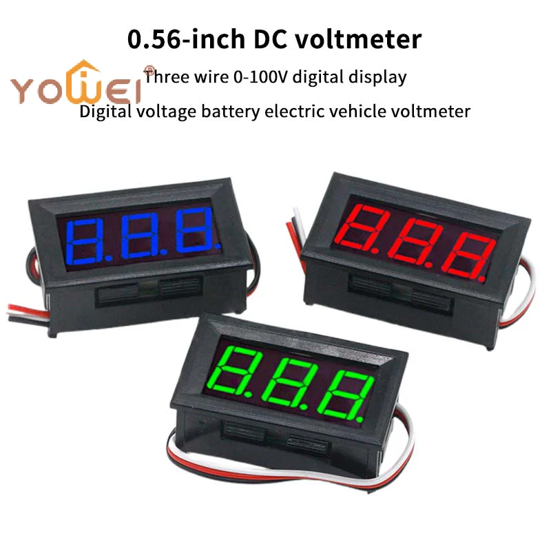 Latest Digital Voltmeter DC 100V 10A Voltmeter Ammeter Dual Digital Volt Meter Gauge Electromobile Motorcycle Car