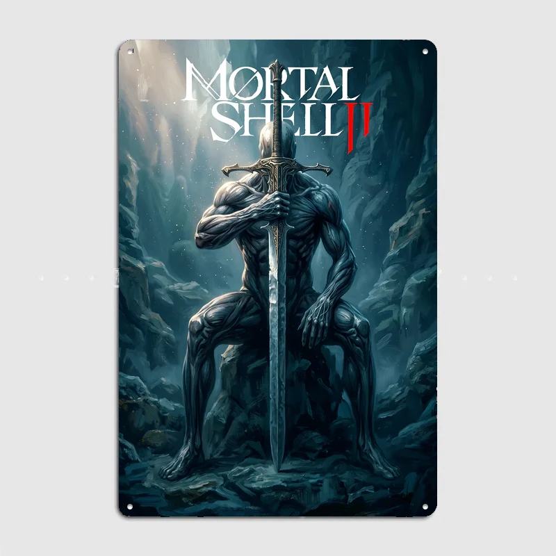 Mortal Shell 2 Game Poster Metal Posters Sign Bar Club Custom Bedroom Indoor Wall Decor Tin Room Decoration Home Decor