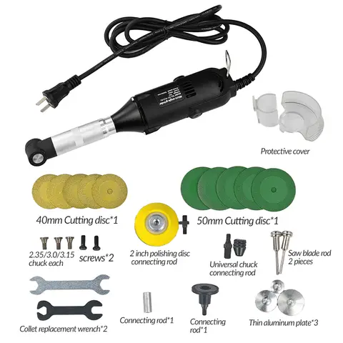 전기 엘보 세라믹 타일 재봉틀, 타일 청소 도구, 미국 플러그, 350W, 90 도 속도 조절 가능