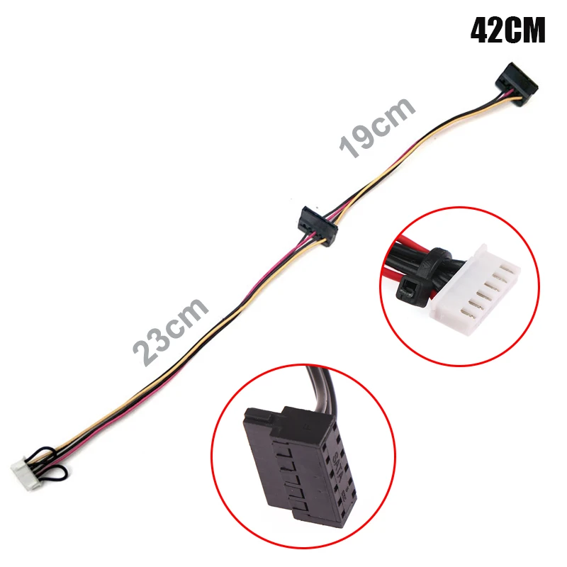 6Pin To 2-Port HDD SATA Power Socket Cable Conector For Acer Computer Mainboard Nitro N50-610 Disco Duro ATX PSU Accessories