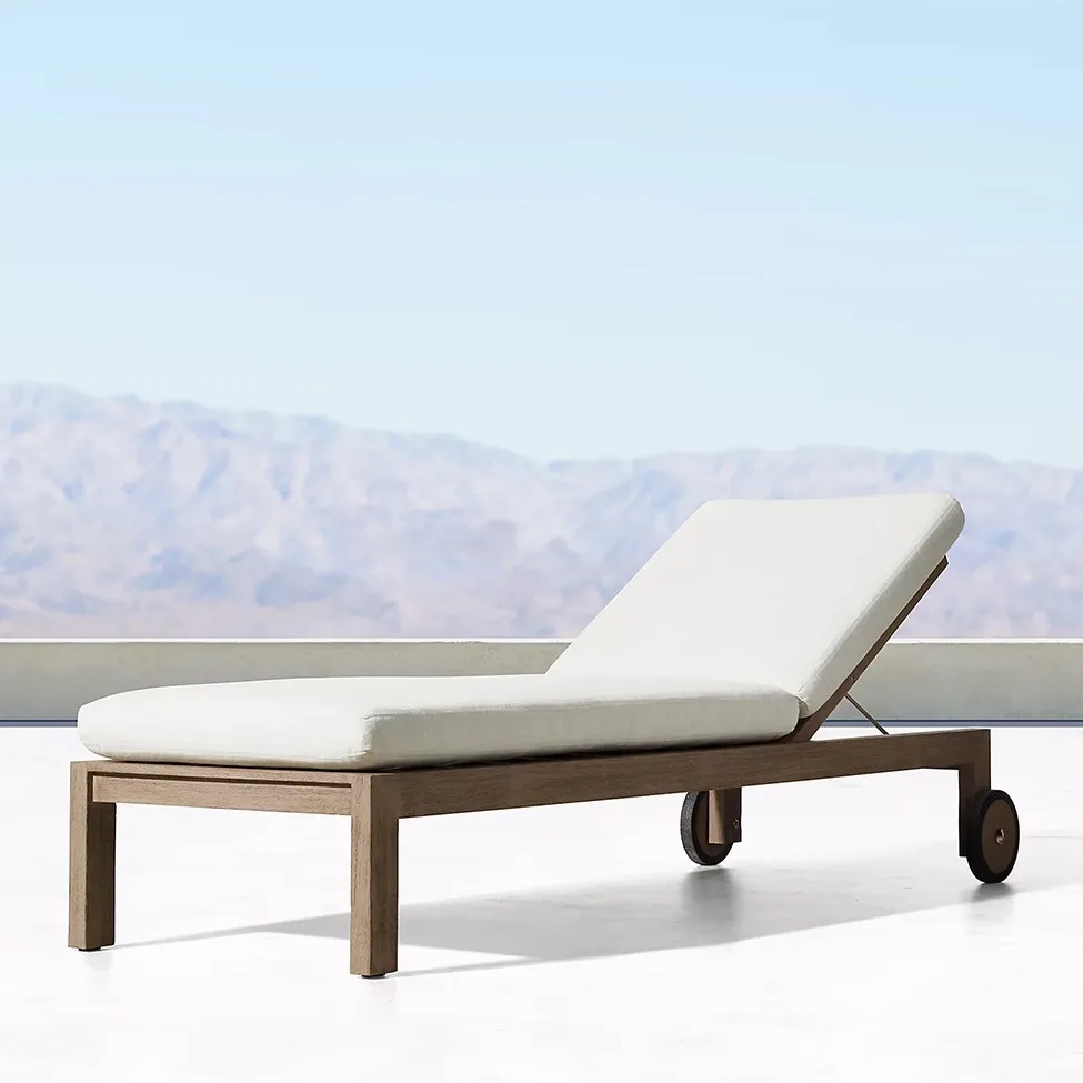 

Outdoor Leisure Patio Loungers Outdoor Balcony Villa Swimming Pool Sunbeds Hotel Garden Teak Loungers