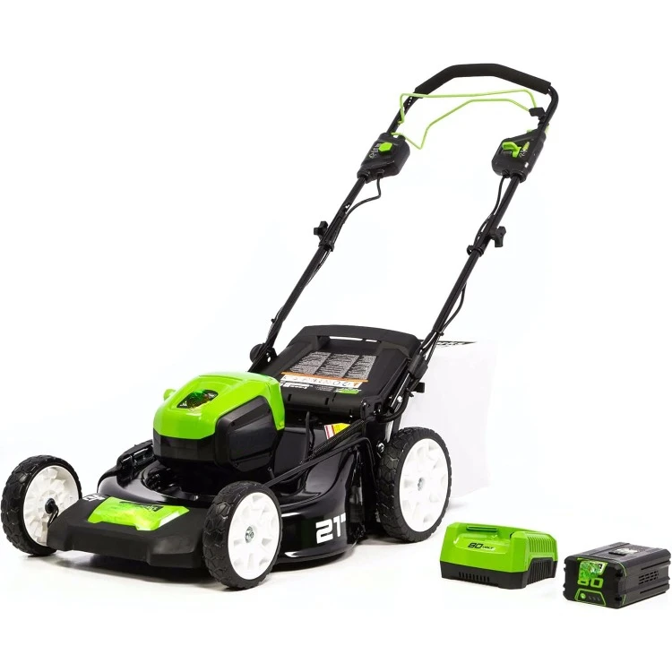 

80V 21" Brushless Cordless (Self-Propelled) Lawn Mower (75+ Compatible Tools), 4.0Ah Battery and 60 Minute Rapid Charger