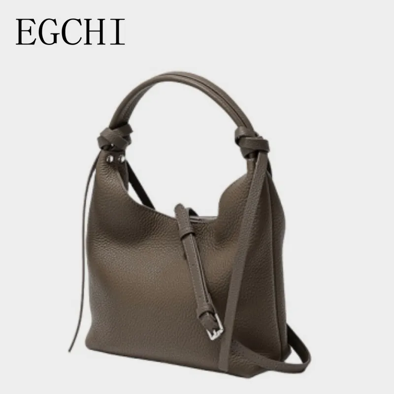 

EGCHI Soft Leather Top-handle Shoulder Crossbody Bags For Women Female Handbags Women Totes Messanger Bag Large Capacity Bolas