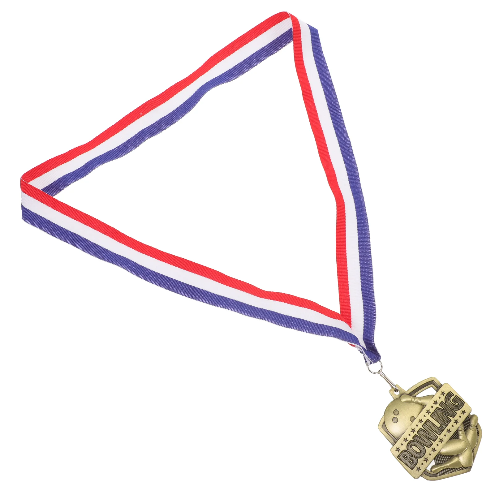 Decorative Bowling Medal Sports Game Hanging Medal Round Reward Medal With Ribbon bowling medals bowling awards