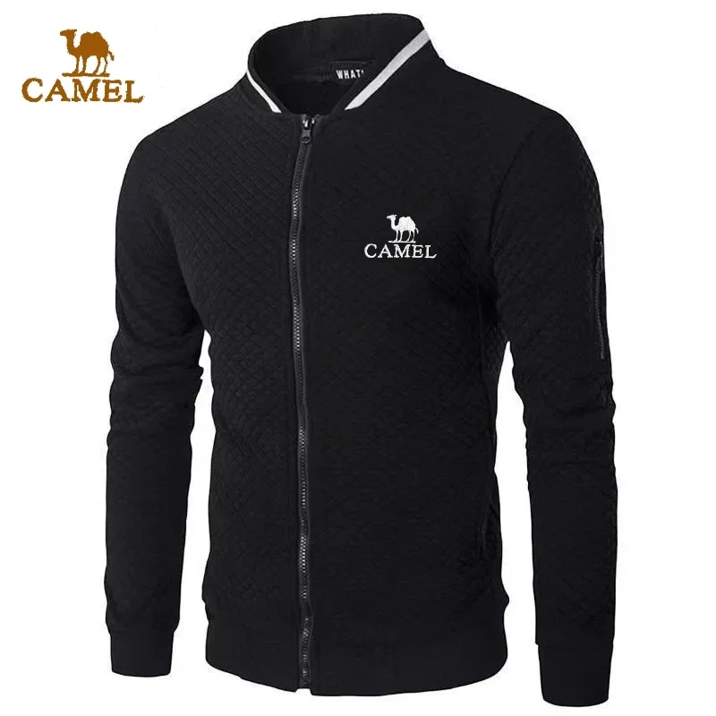 Autumn Men\'s High-quality Embroidered Zipper Jacket New Luxury and Fashionable Casual Baseball Jacket Multifunctional Jacket Top