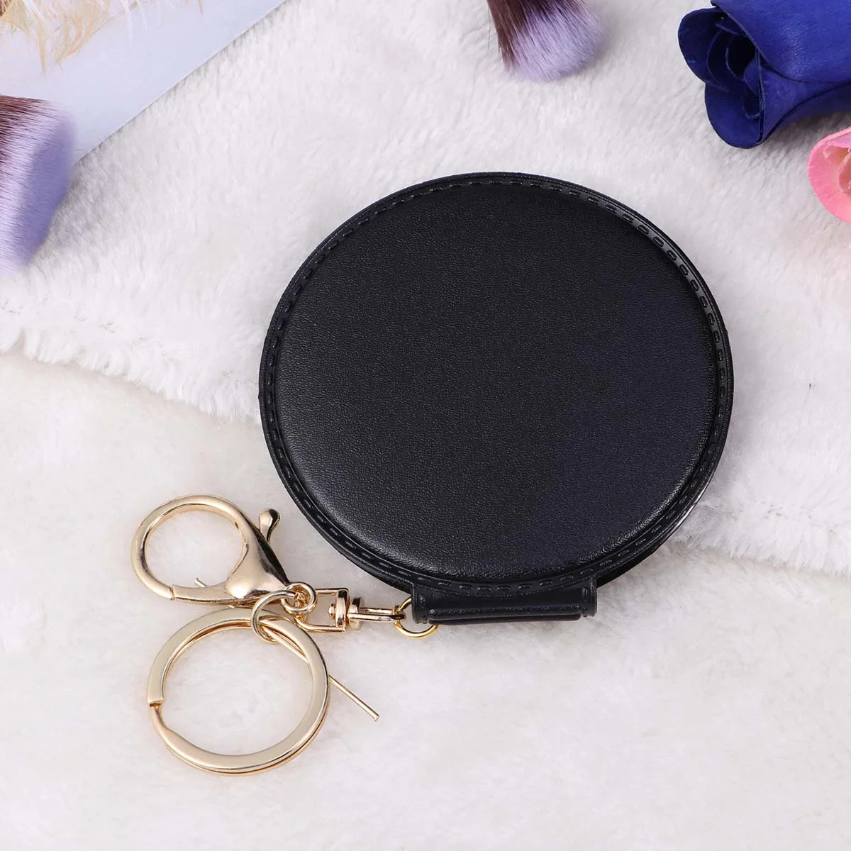 Double Side Mirror Compact Portable with Closure for Bathrooms Or Gifts Available in Assortment of Designs Folding Mirror