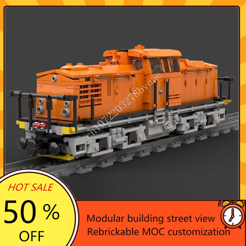 

1336PCS MOC Deutsche Reichbahn Train Set Express locomotive Model Building Block Architecture DIY Education Assembly Toys Gifts