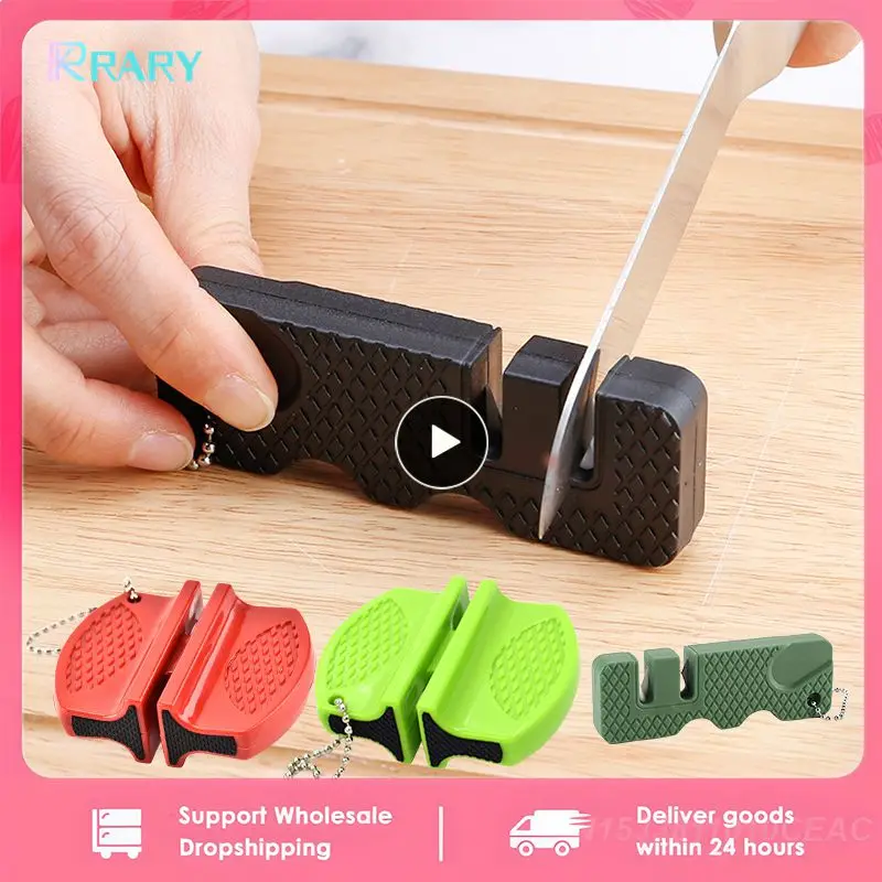 Mini Knife Sharpener Portable Ceramic Rod Knife Household Fruit Knife Sharpening Stone Scissor Diamond Sharpeners Kitchen Gadget