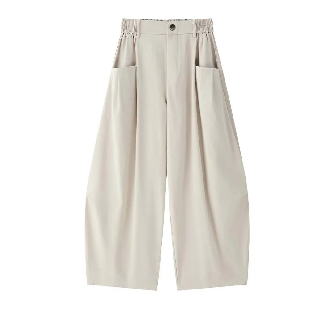 

SuperAen осенне-зимние новые свободные карманы в японском стиле, длинные брюки со свободной талией, женские простые брюки