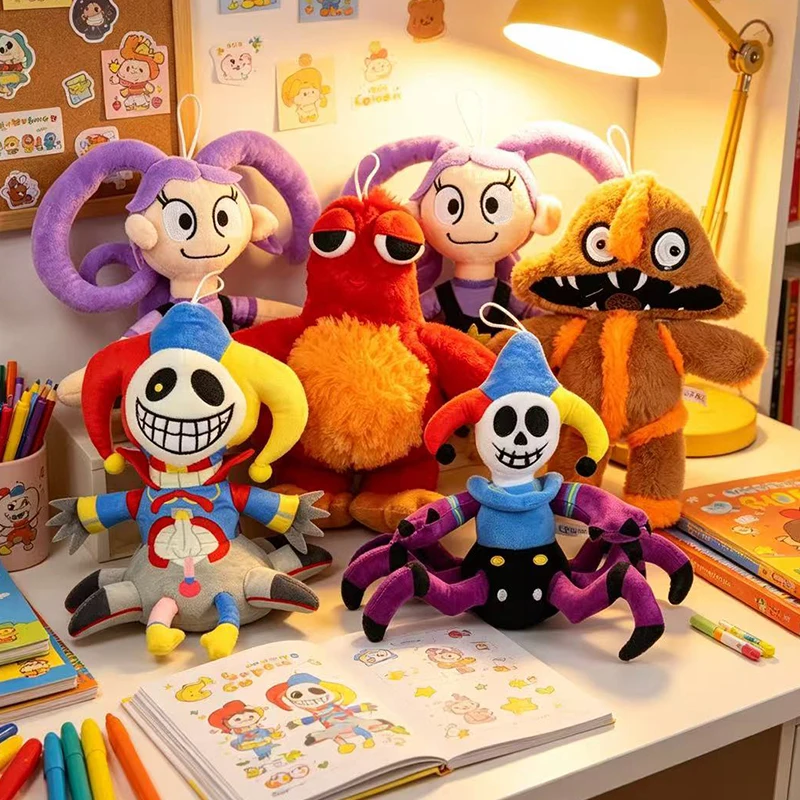 

New Prototype Plush Cute Anime Peripherals Poppy 5 Monster Clown Skull Lily Toy Birthday Christmas Gift
