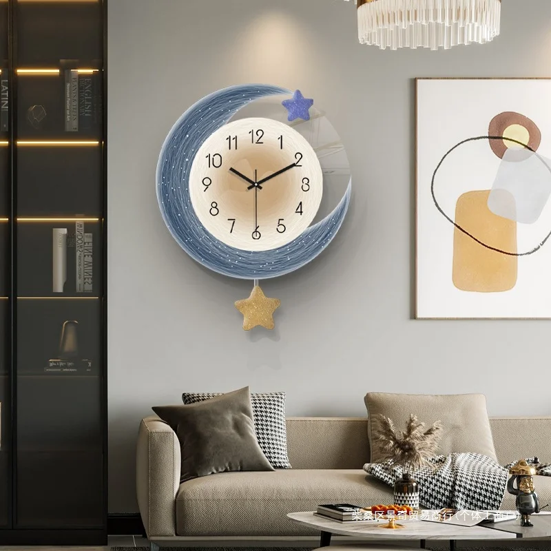 Quiet Non Ticking Modern Wall Clock Unique Kids Luxury Aesthetic Wall Clock Art Nordic Cute Orologio Da Parete Home Decor Items
