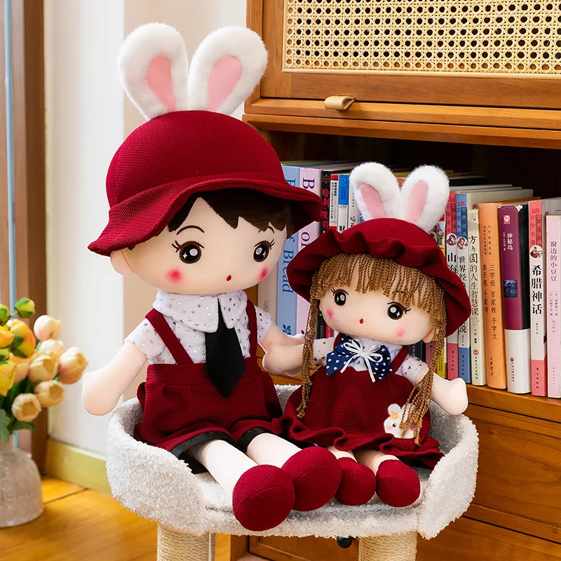 لعبة Kawaii القطيفة للأطفال هدية عيد الميلاد وعيد الميلاد دمية أرنب لطيفة للزوجين السماء المرصعة بالنجوم نيني عيد الحب ديكور المنزل غرفة نوم الحيوانات المحشوة