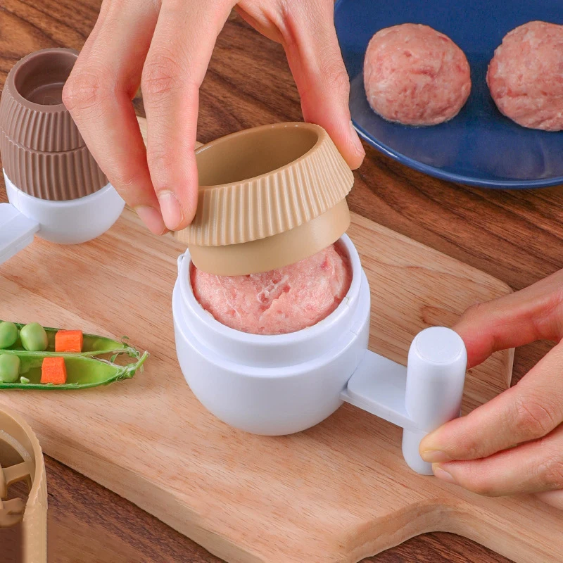 DIY Meatball Mold 2PCS Meatball Maker Kitchen Gadgets Cooking Tool Handmade Stuffed Meat Point Round Ball Rice Ball Mold