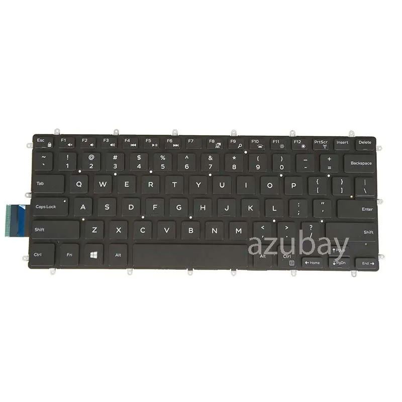 US Laptop Keyboard Backlit for Dell Inspiron 7373 2-in-1, 7573 2-in-1, 3493 5369 5370 7370 7380 7472 7570 7580 Backlit