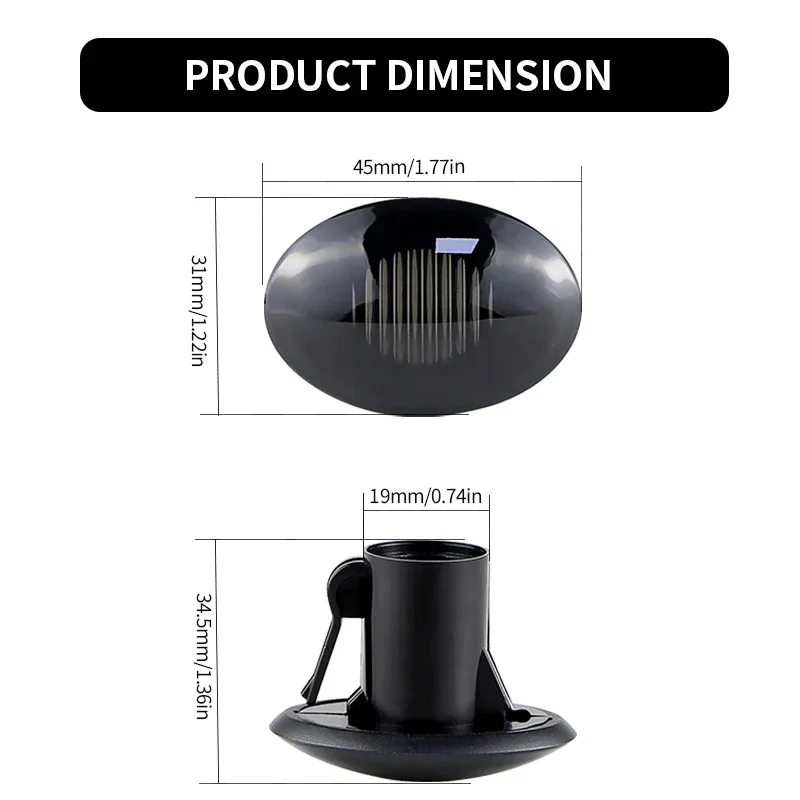 For Fiat 500 For Maserati For Ford KA 2009-2016 Lancia Lybra Ypsilon Alfa 4C  Turn Signal Side Marker Light Cover Shell No bulb