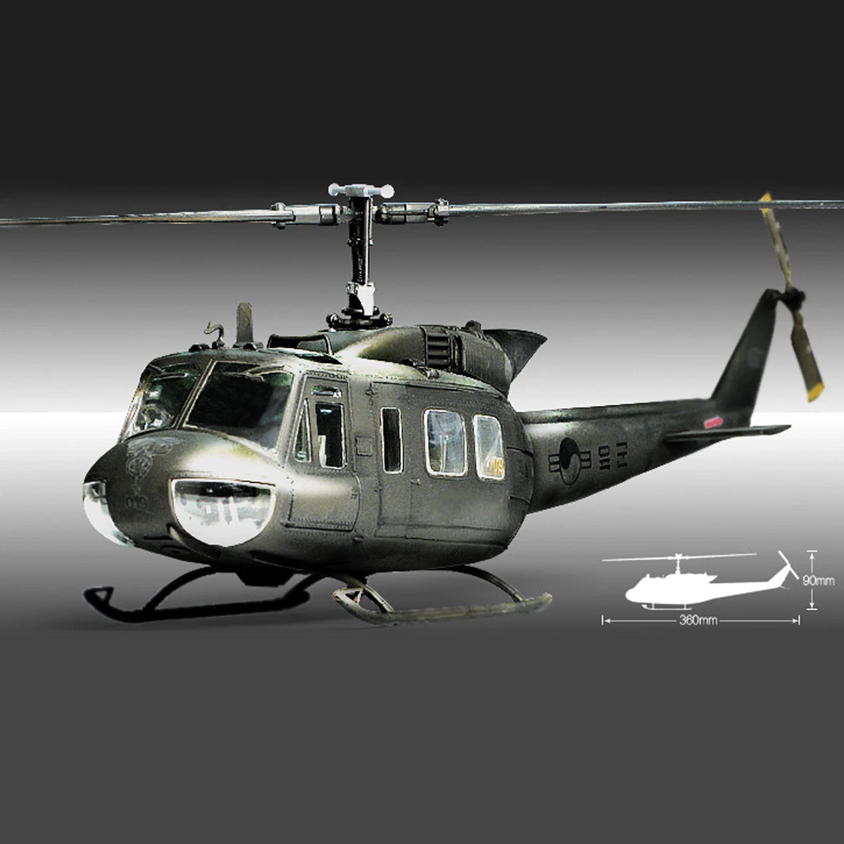Academy AC12308 1/48 UH-1H ROK Limited Edition Helicopter Assembly Model Kit