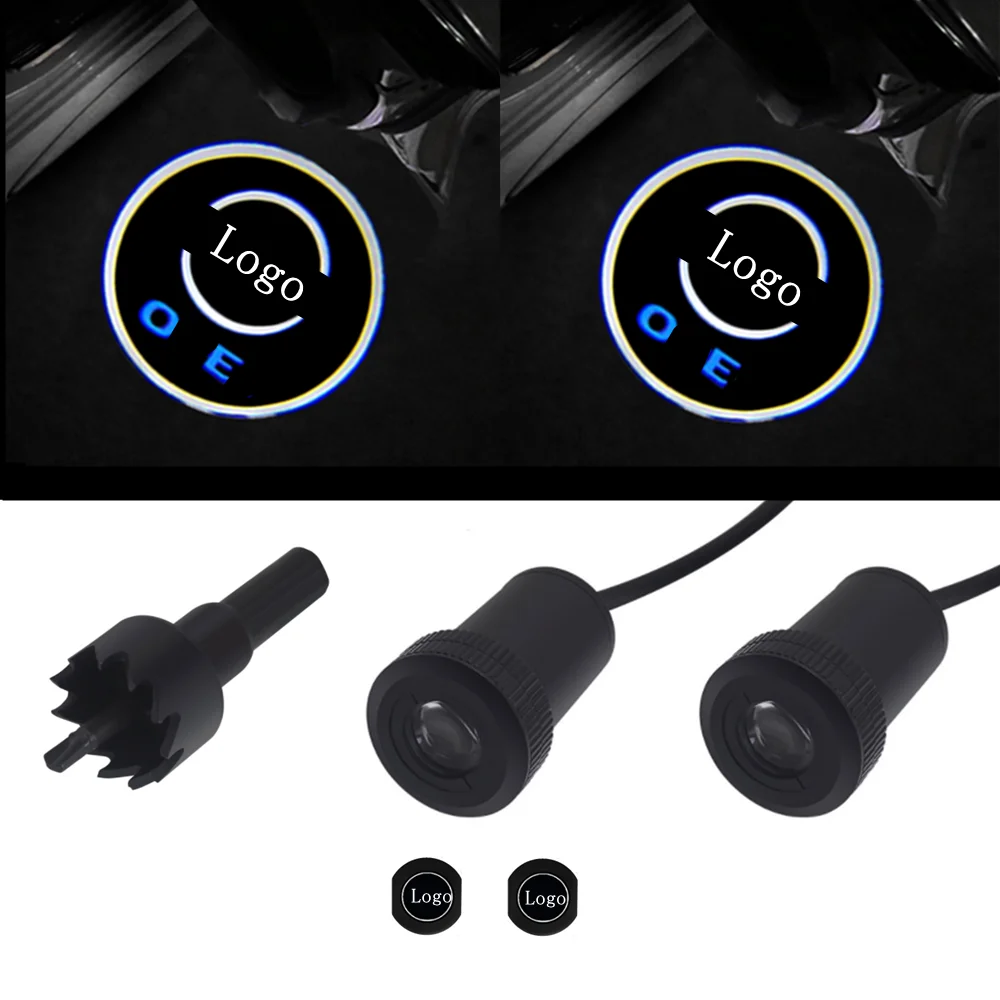 

2pcs Car Door Light LED Welcome Lamp For Opel Astra H G J Insignia Zafira B Corsa D Vectra C Antara Vivaro Auto Accessorie