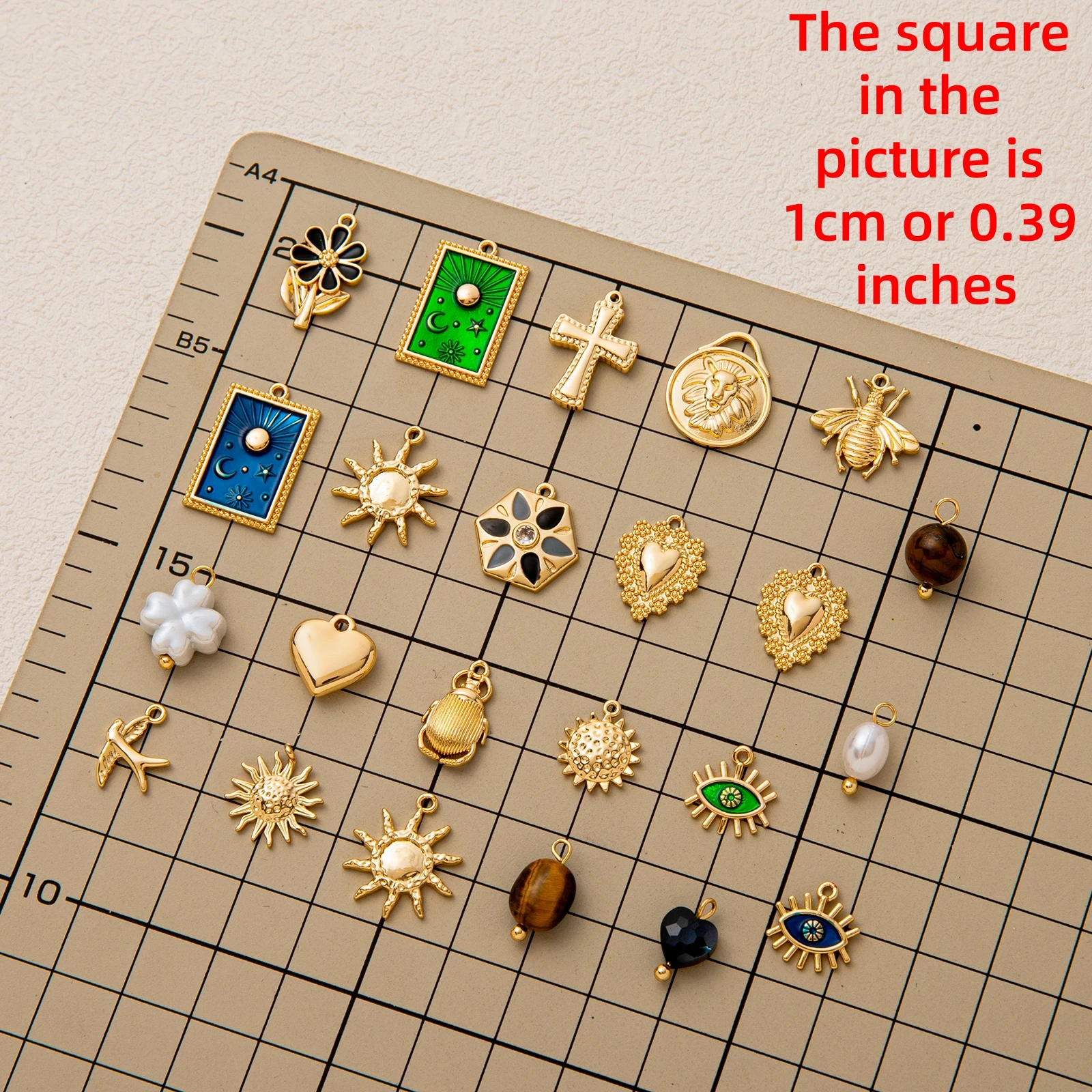 

Personalized Hip Hop Fashion Trend Sun Love Tassel Cross Butterfly Flower DIY Pendant charms for jewelry