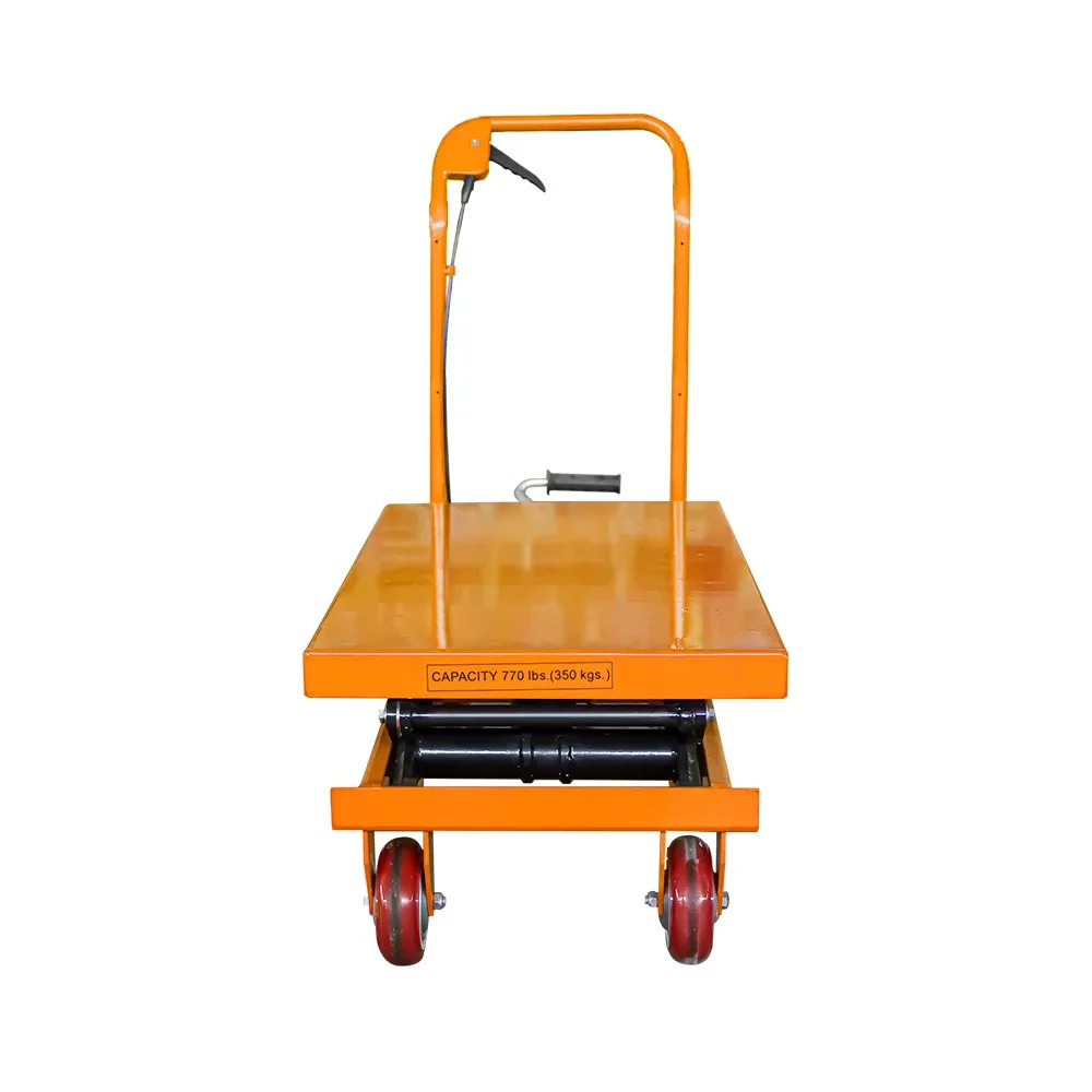 Factory Price 350kg-1000kg Movable Lifting Table Warehouse Portable Manual Hydraulic Lift Platform Jack Deposit