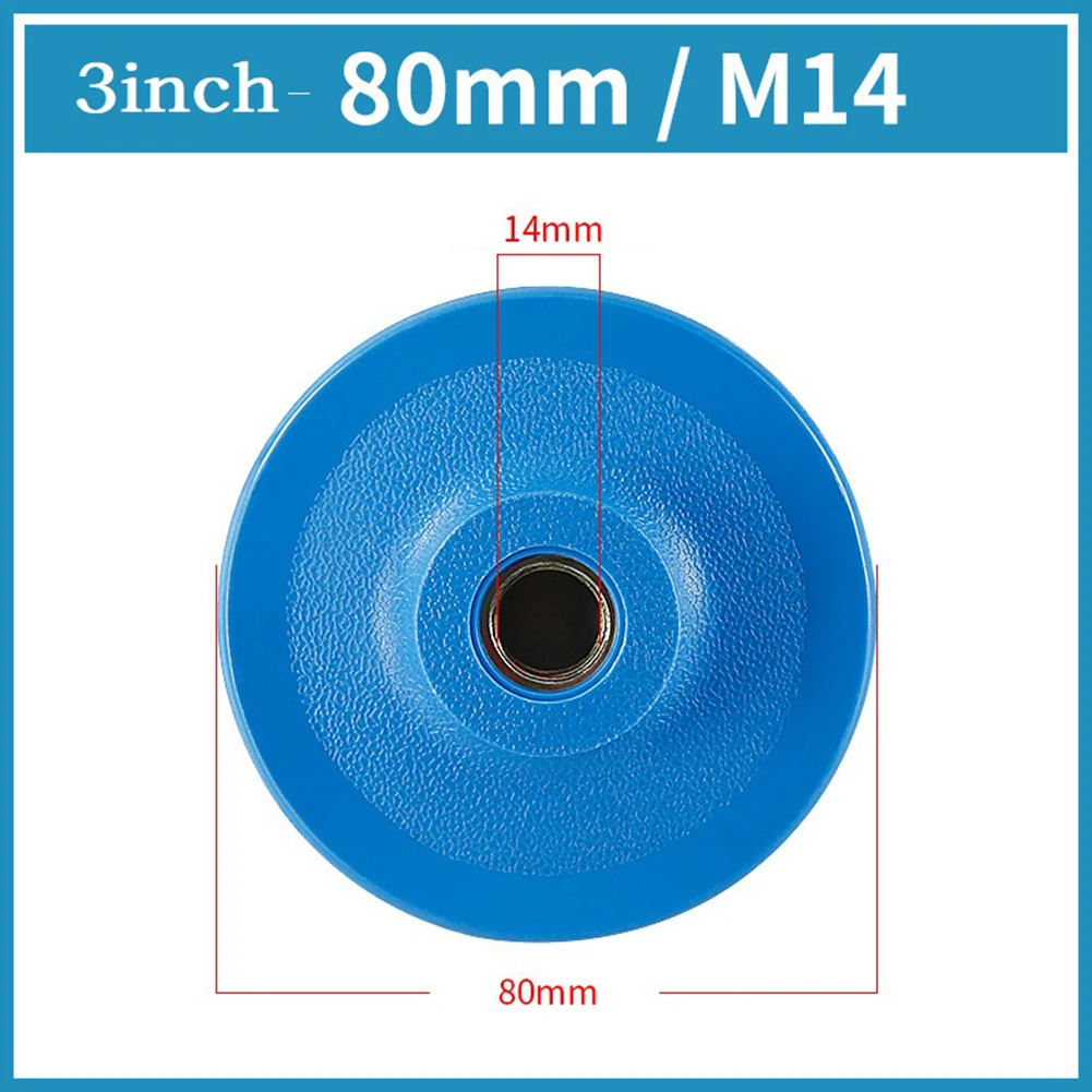 Polishing Pad Sanding Disc Pad For Sander Car Sander Tools 3/4in Accessory Blue+Black Parts Plastic M10/M14/M16