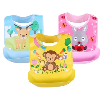 Bavoir imperméable en silicone pour bébé, poche à riz pour manger, vêtements de reine, alimentation après repas