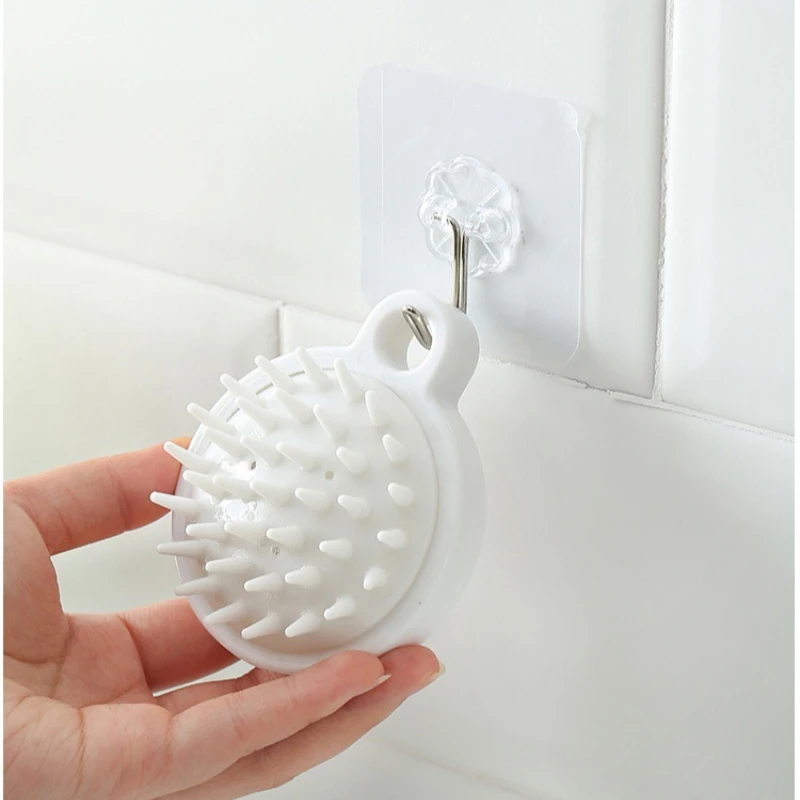 Новый силиконовый шампунь, массажер для кожи головы, расческа для ванны, массажная щетка для кожи головы, шампунь-массажер, акупунктурный массаж головы