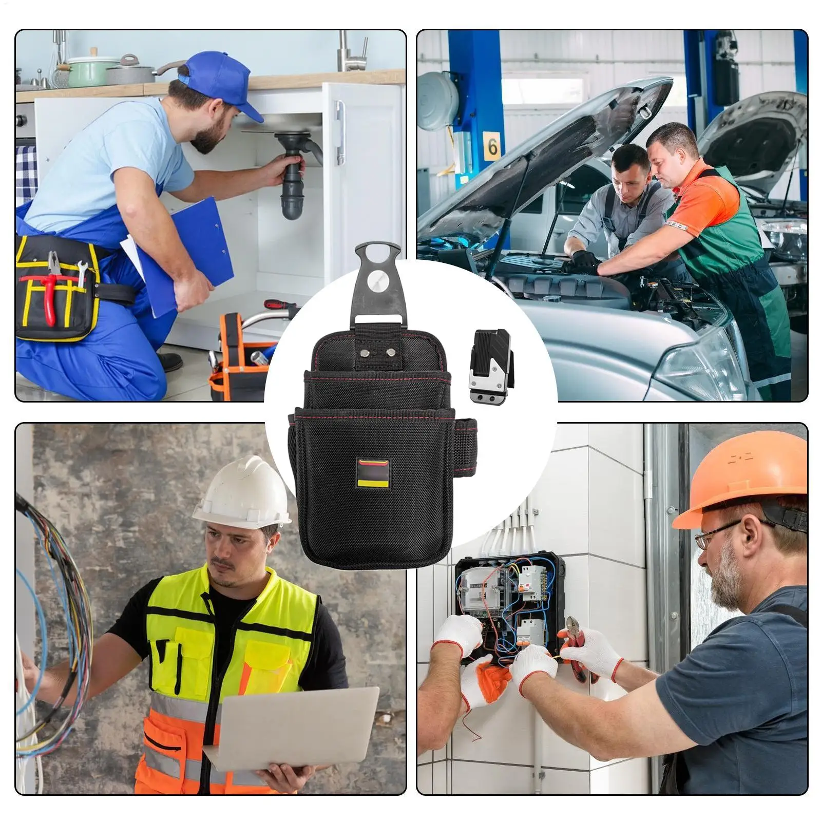 For Framing Painters Welding Electrician Tool Pouch Maintenance Tool Pouch Multiple-Tool Waist Bag Waterproof Drill Backpack