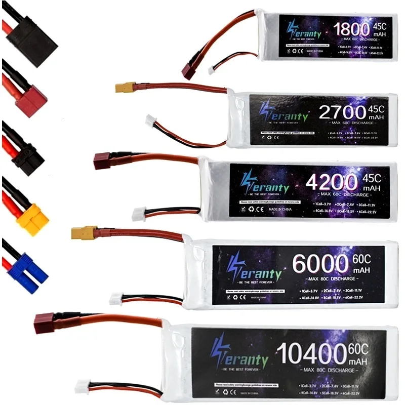 7.4V 1500/2200/3300/4200/5200/6500/7200/9800/10400mah Lipo Battery RC Quadcopter Cars Boats Drones Spare Parts 2S 7.4V Battery