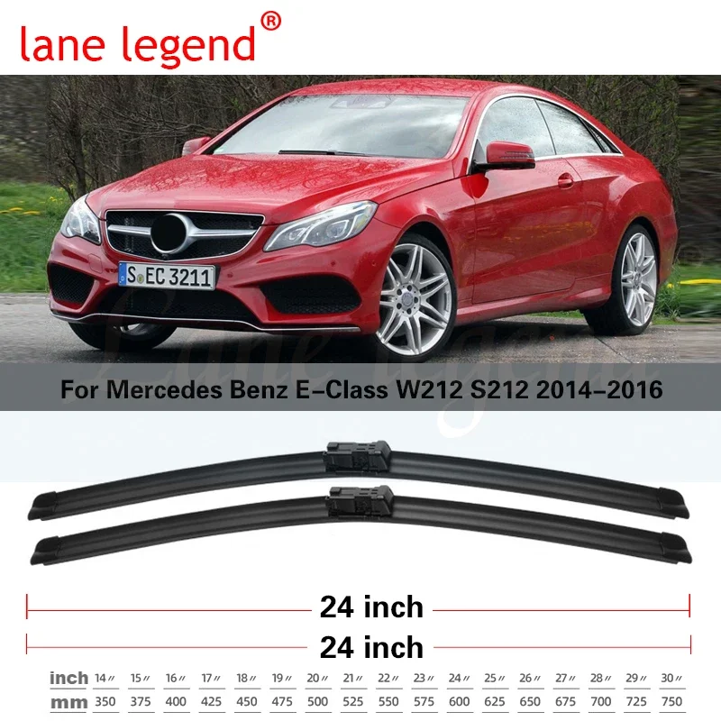 For Mercedes Benz E Class W212 S212 2014 2015 2016 Facelift Front Wiper Blades Accessories Windshield E250 E300 E350 E400 E550