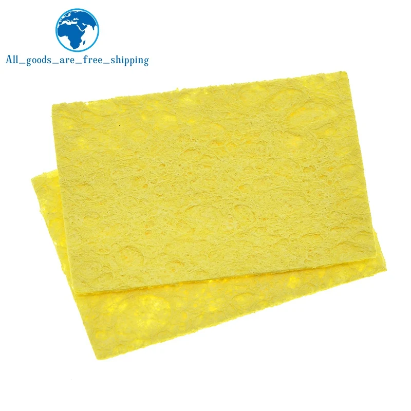 High quality 10/30Pcs High Temperature Resistant Sponge Electric Iron Tip Cleaning Sponge Rectangular 3.5CM*5CM