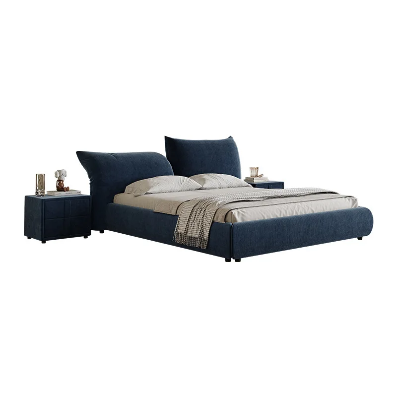 

Head of bed, adjustable, petal bed, fabric bed, Italian, minimalist, master bedroom 1.8 meters