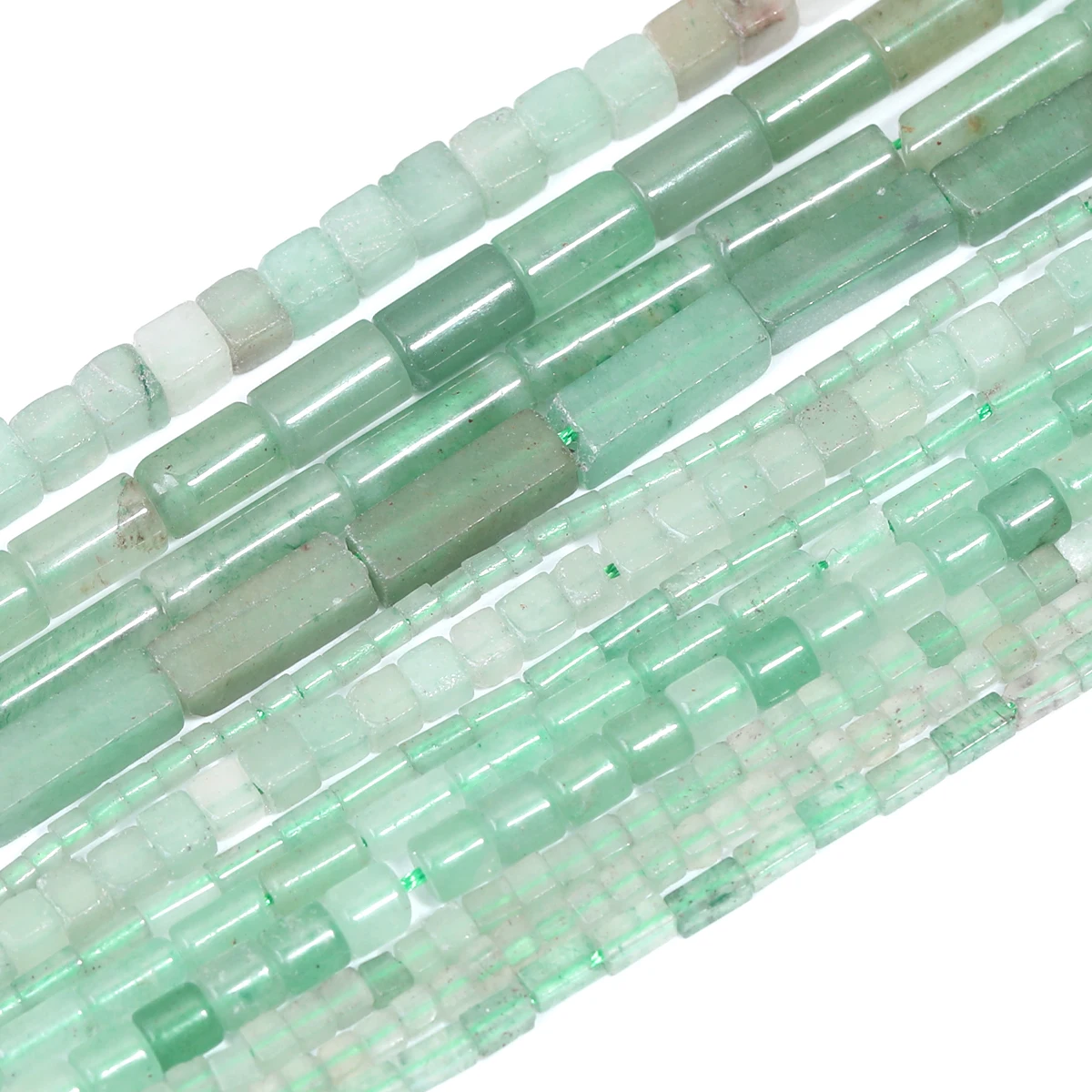 

Natural Green Aventurine Geometric Beads Loose Beads for Jewelry Making Handmade Bracelet Accessories