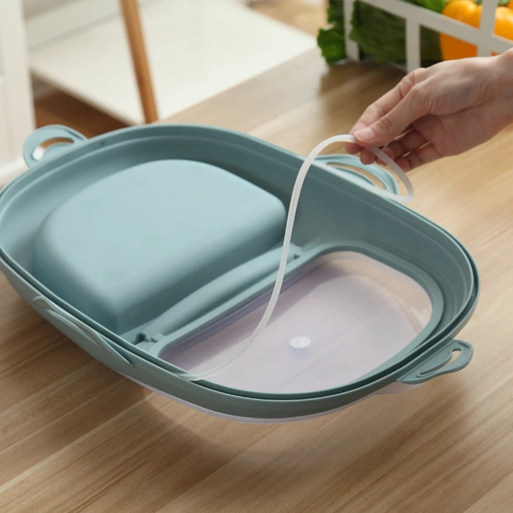 ABHI-10KG Kitchen Sealed Rice Bucket Household Plastic Moisture-Proof Cat Food Dog Food Insect-Proof Rice Storage Box