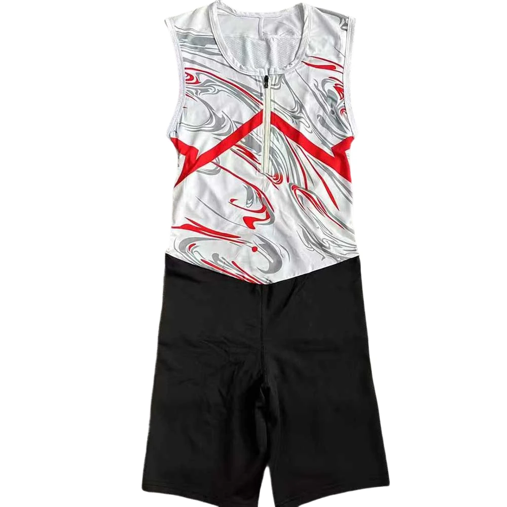 Men Run Sleeveless Tights Man Track & Field Fast Running Leotard Speed Running Outfit One Piece Suit