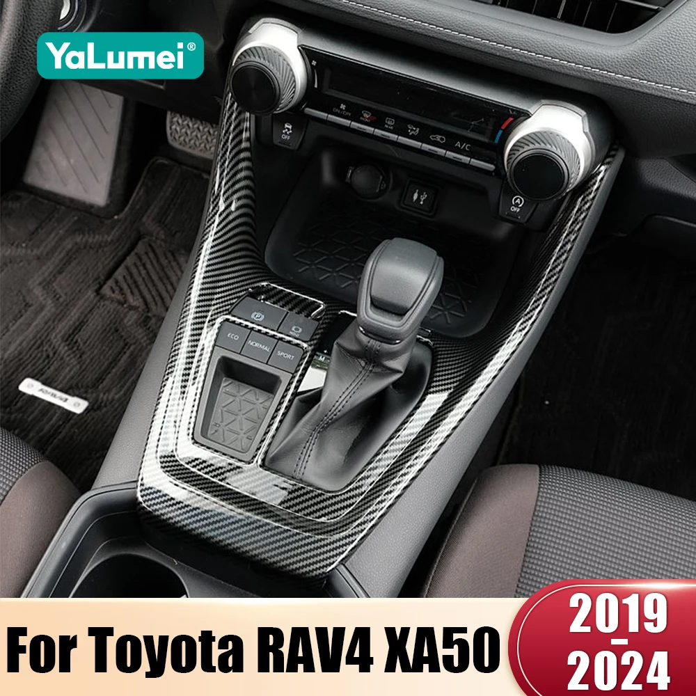 

For Toyota RAV4 XA50 2019 2020 2021 2022 2023 2024 RAV 4 Hybrid LHD RHD ABS Car Central Gear Shift Panel Trim Cover Accessories