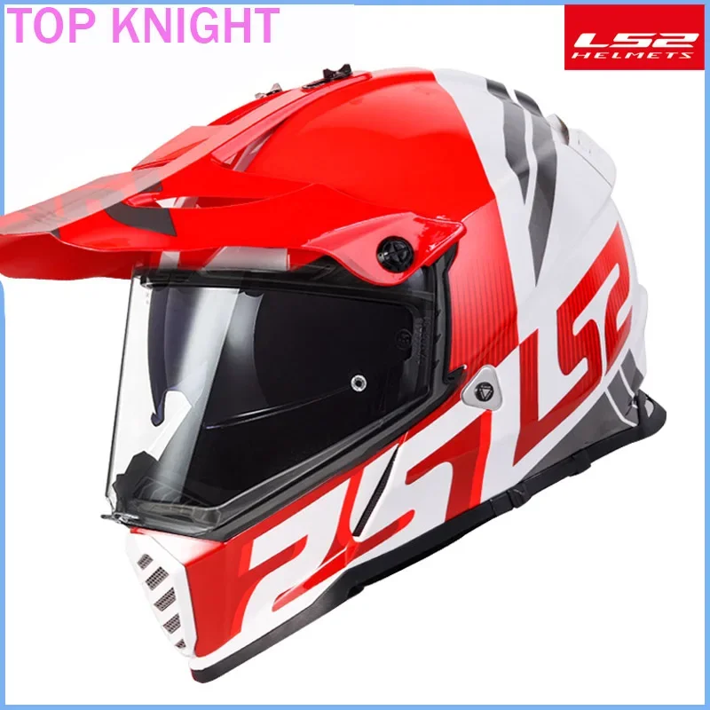 Original LS2 MX436 Motorcycle Helmet Double Lens ATV Downhill Off-Road Capacetes Motocross Casco LS2 For KASK For KTM For HONDA