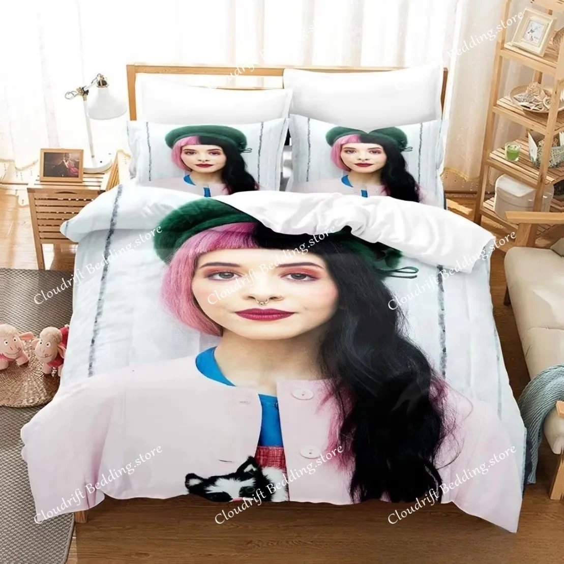 Singers M-Melanie Martinez Bedding Set Pillowcase 3D Print Dollhouse album Duvet Cover Single Twin Full Queen King Size