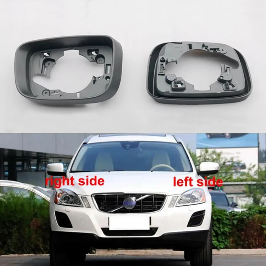 Dla Volvo XC60 2009 2010 2013 akcesoria samochodowe zewnętrzne lusterko wsteczne rama lustra boczne lusterka wsteczne osłona pokrywy