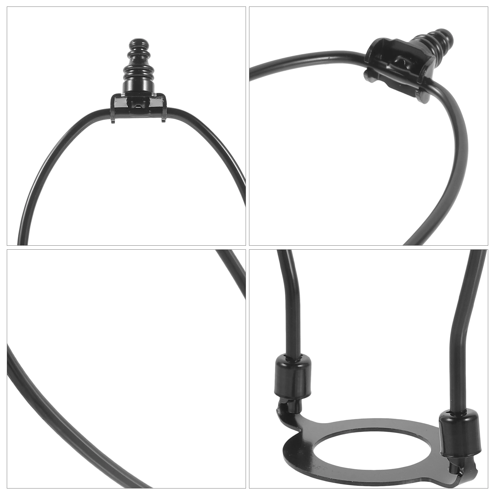 

1Pair Heavy Duty Lamp Shade Bracket 8 Inch Lamp Harp Holder Metal Frame Sturdy Support DIY Lampshade Adapter Lighting