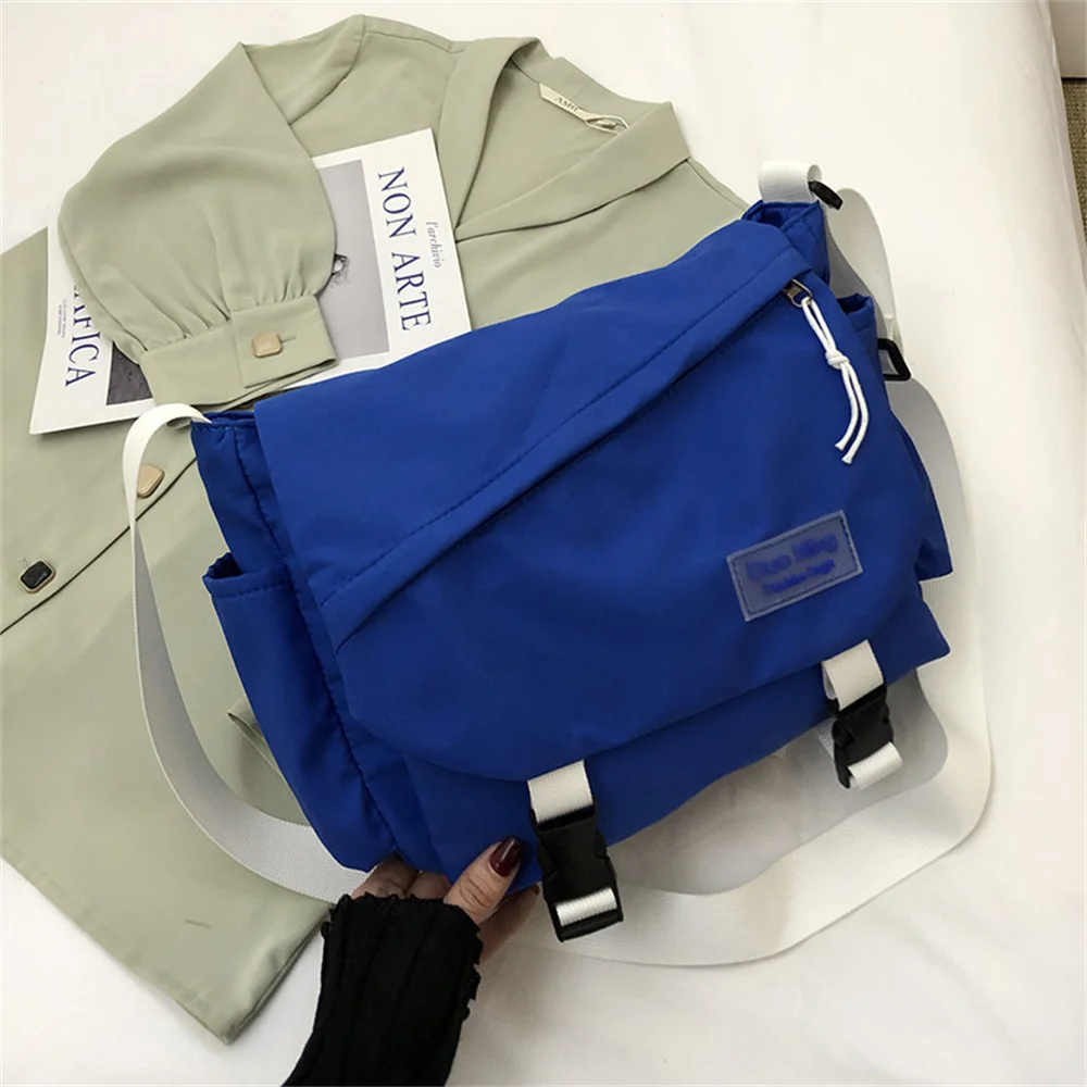 Fashion Large Capacity Crossbody Bag Tooling Wind Functional Couple Postman Shoulder Bag Leisure Student Backpack