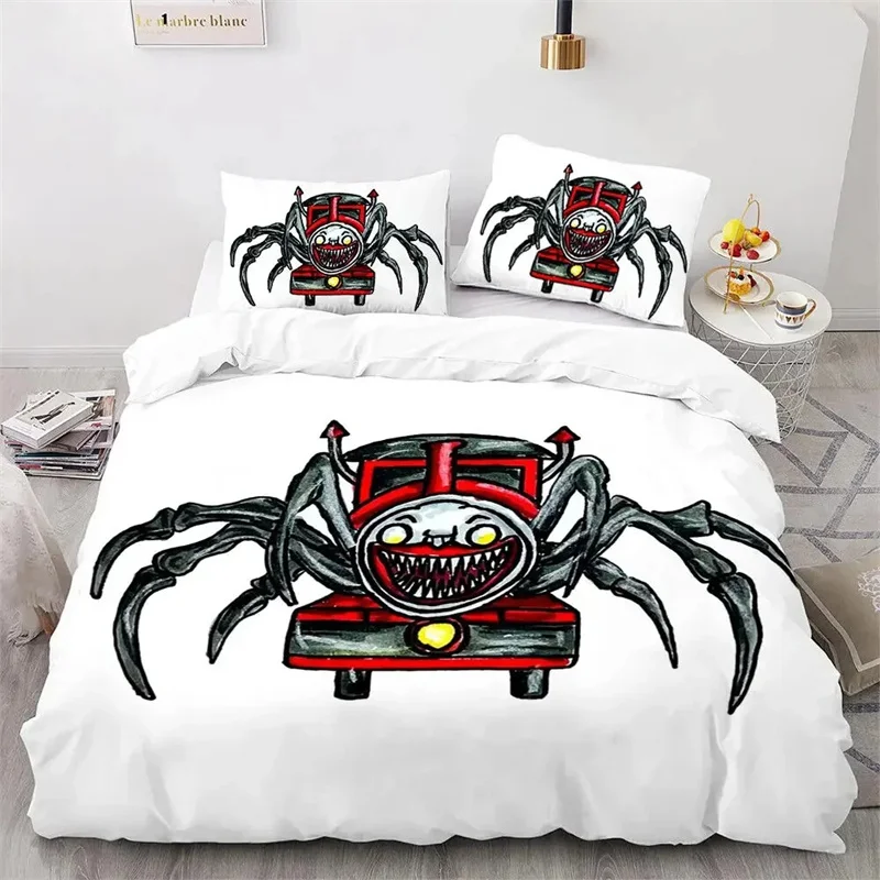 

New 3D Printed Game Choo Choo Charles Bedding Sets Exquisite Bed Supplies Set Duvet Cover Bed Comforter Set Luxury Birthday Gift
