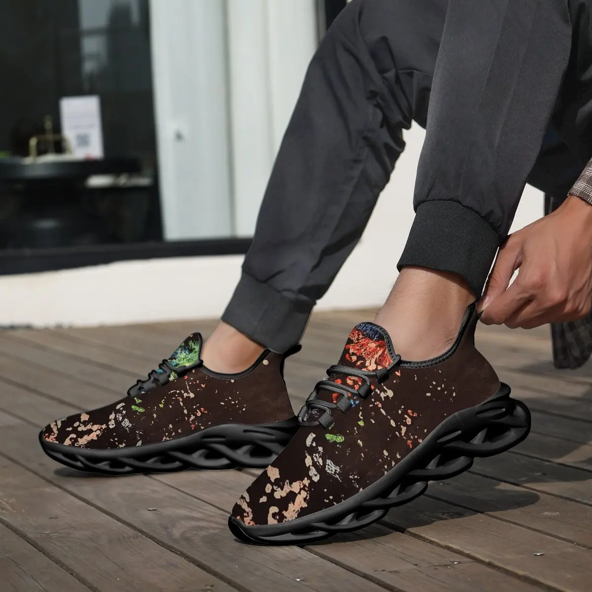 패션 캐주얼 스니커즈 통기성 스포츠 운동화 경량 남성 스니커즈 캐주얼 신발 운동화 남성 러닝 워킹화