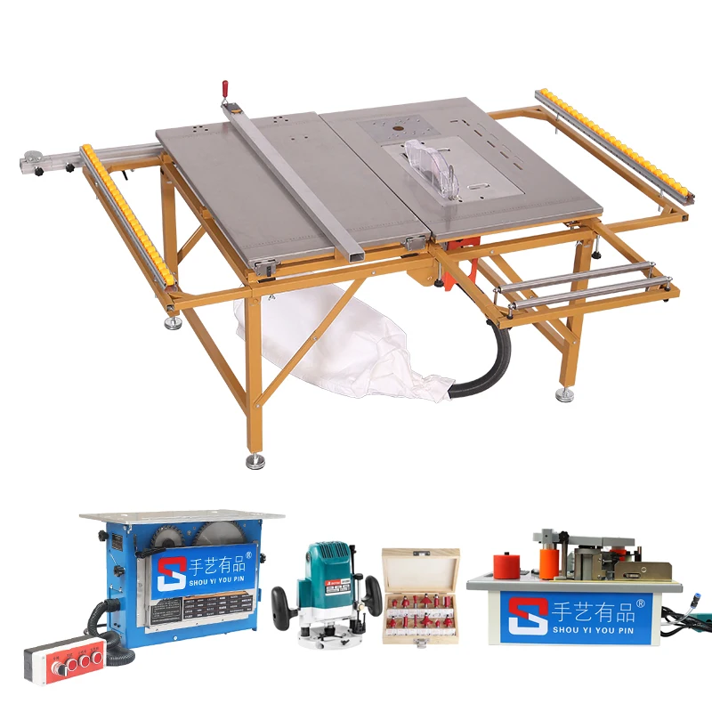 Woodworking Set Table Saw for Multi Function Woodworking Sliding Table Saw