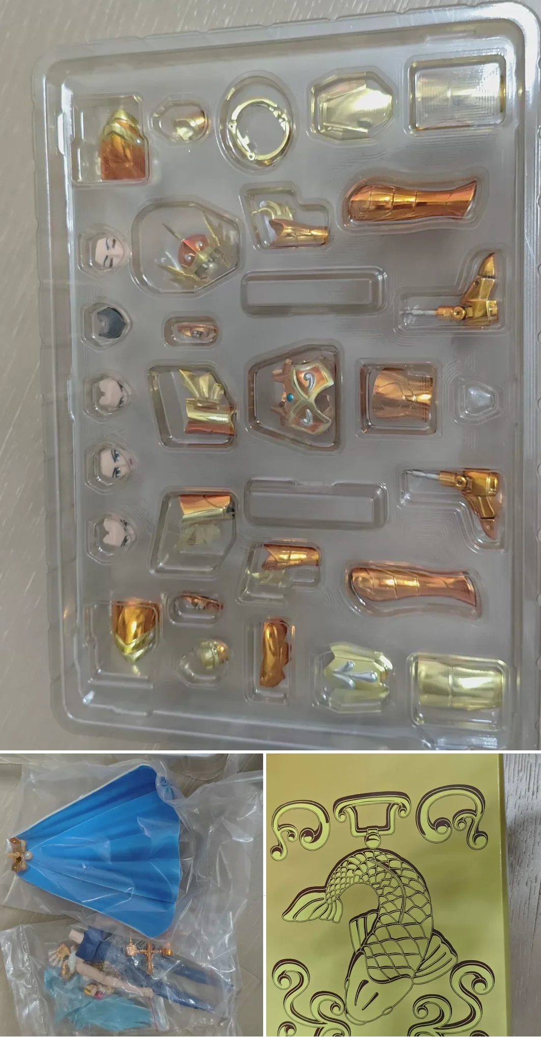 In Stock CS Model Saint Seiya Myth Cloth EX Pisces Aphrodite Gold Saint Action Figure